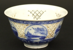Chinese Ming Reticulated Porcelain bowl - courtesy R&G McPherson Antiques